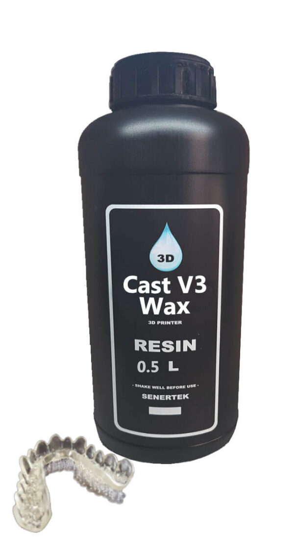 שרף דנטלי נוזלי איכותי Senertek Cast V3 Wax – צבע שחור
